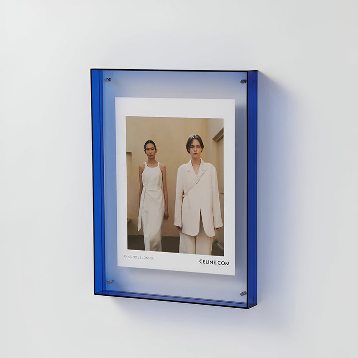 Acrylic Picture Frame | Float Mount With Fluorescent Edges