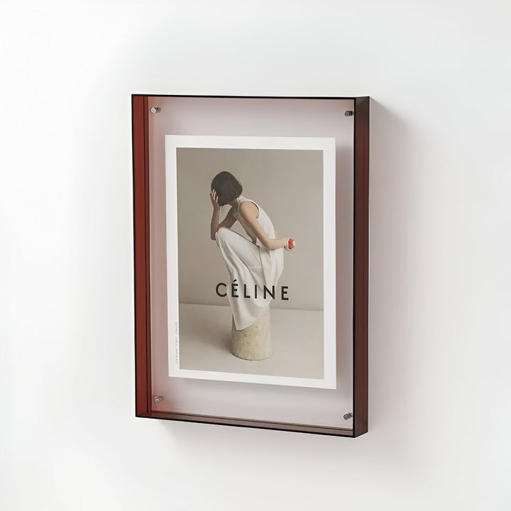 Acrylic Picture Frame | Float Mount With Fluorescent Edges