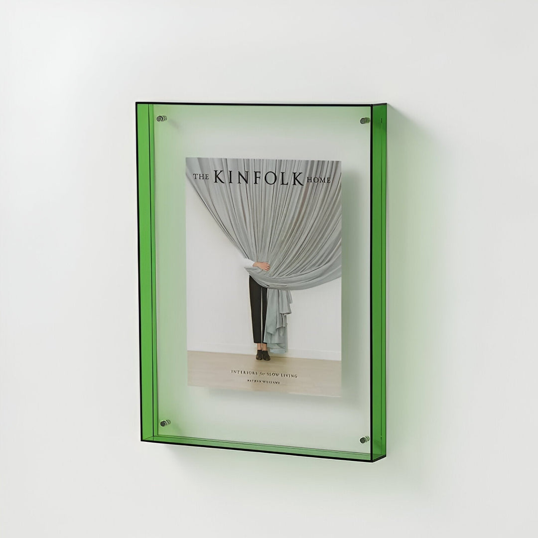 Acrylic Picture Frame | Float Mount With Fluorescent Edges