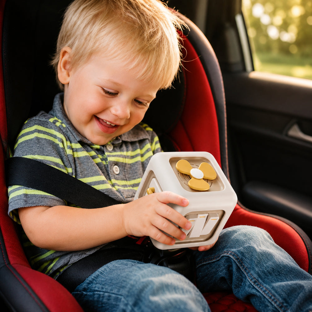 Activity Cube Sensory Toy | Twist, Press, Slide & Turn Multi-Sided Design | Fine Motor & Hand-Eye Coordination Toy 1