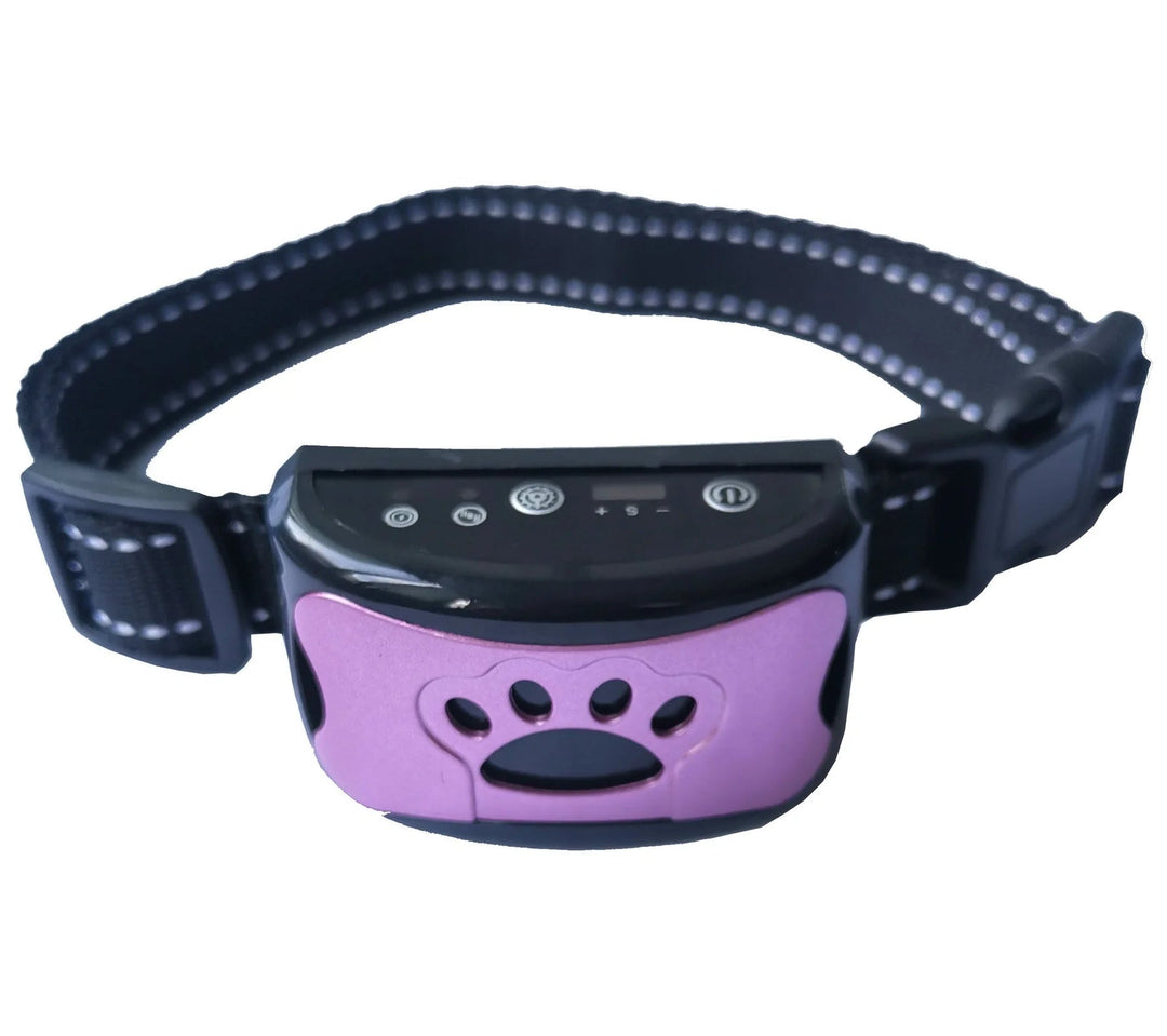 Adjustable Anti-Bark Dog Collar Rechargeable No Shock Training