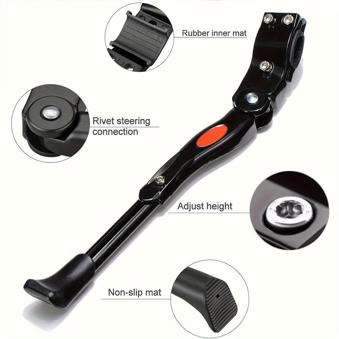 Adjustable Bicycle Stand | Aluminium Side Kickstand 32-37cm