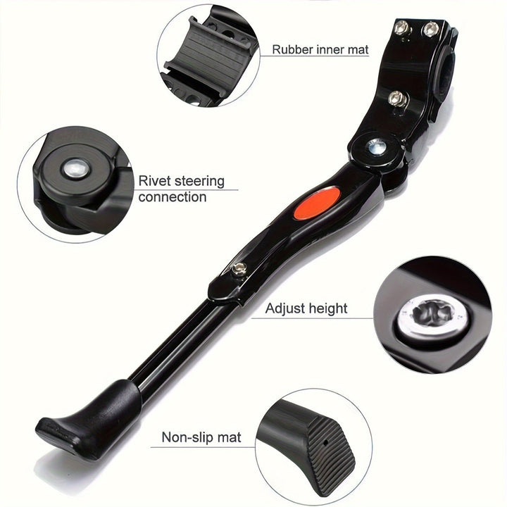 Adjustable Bicycle Stand | Aluminium Side Kickstand 32-37cm