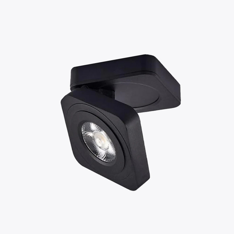 Adjustable Ceiling Light | Folding Head On A Slim Plate