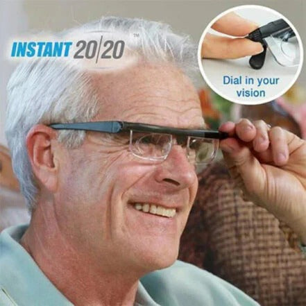 Adjustable Focus Reading Glasses | Dial-Controlled Lenses for Near and Far Vision | Lightweight TR90 Flexible Frame