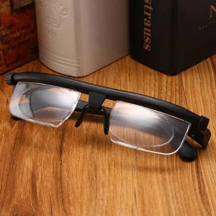 Adjustable Focus Reading Glasses | Dial-Controlled Lenses for Near and Far Vision | Lightweight TR90 Flexible Frame