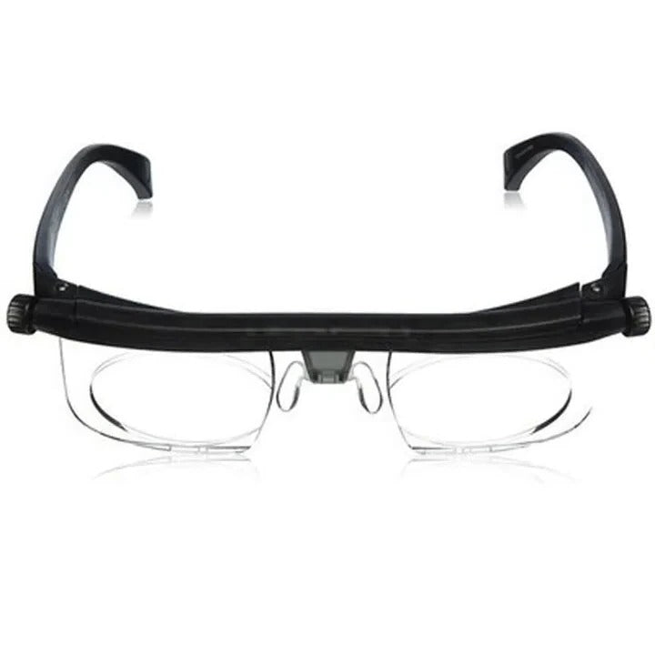 Adjustable Focus Reading Glasses | Dial-Controlled Lenses for Near and Far Vision | Lightweight TR90 Flexible Frame