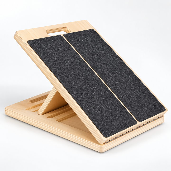 Adjustable Incline Board Foldable Wooden Portable with 5 Angle Positions