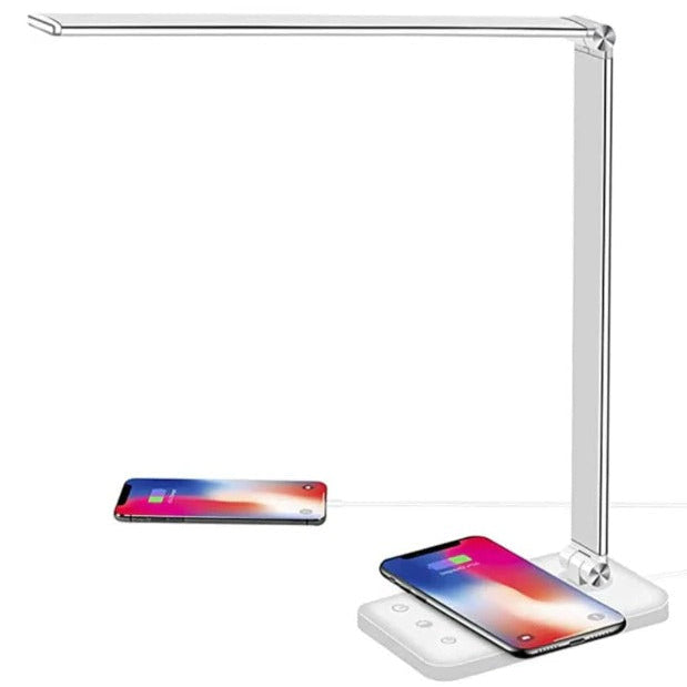 Adjustable LED Table Lamp | Touch Control with Built-In USB Charging Port | Multiple Brightness Levels for Desk or Reading