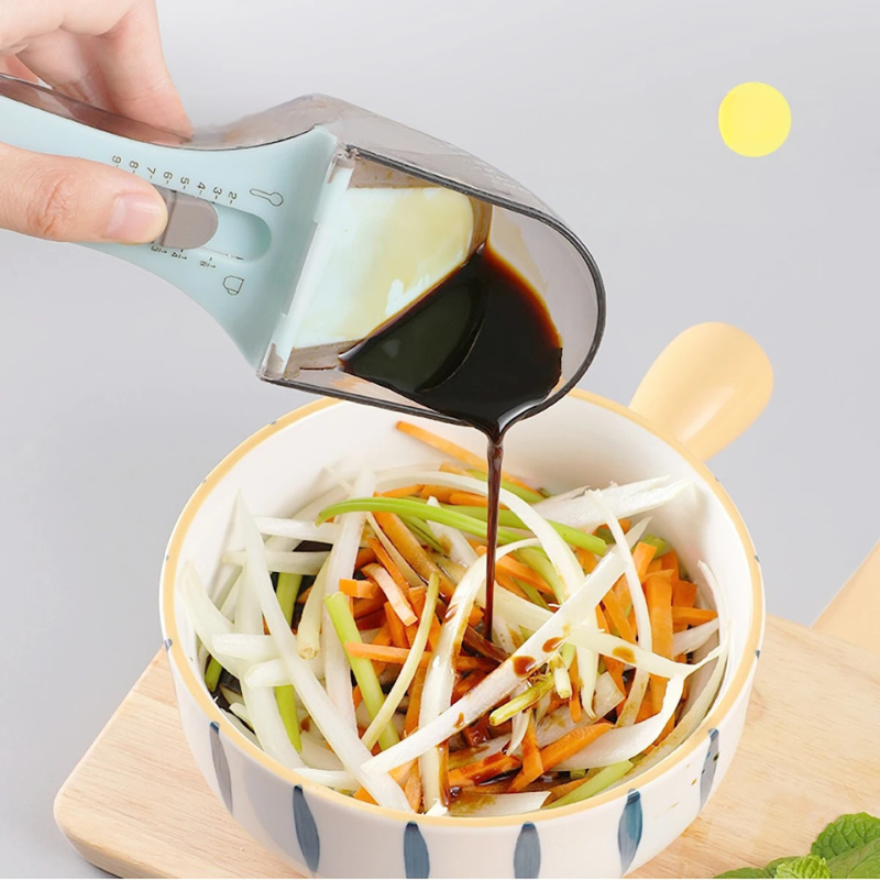 Adjustable Measuring Cup Spoon Set Magnetic Lockable