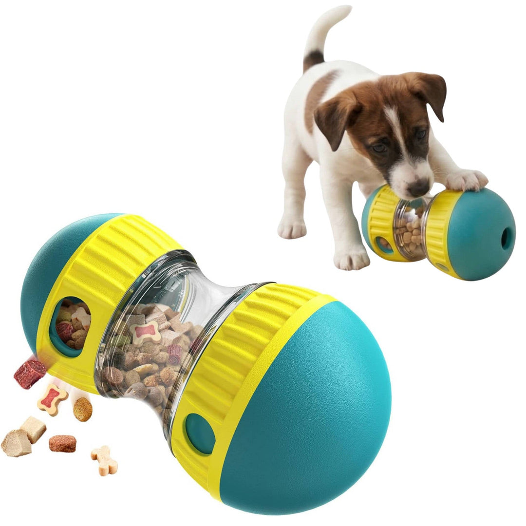 Adjustable Treat Dispensing Dog Toy Rolling Puzzle Feeder