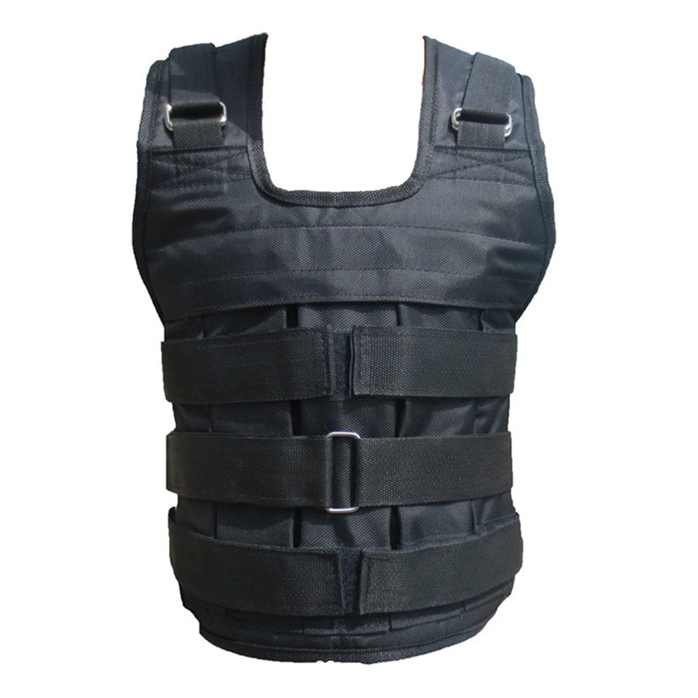 Adjustable Weighted Vest for Walking and Running | Adjustable Steel Plate Load | Oxford Cloth with Dual Waist Belts and Side Rings