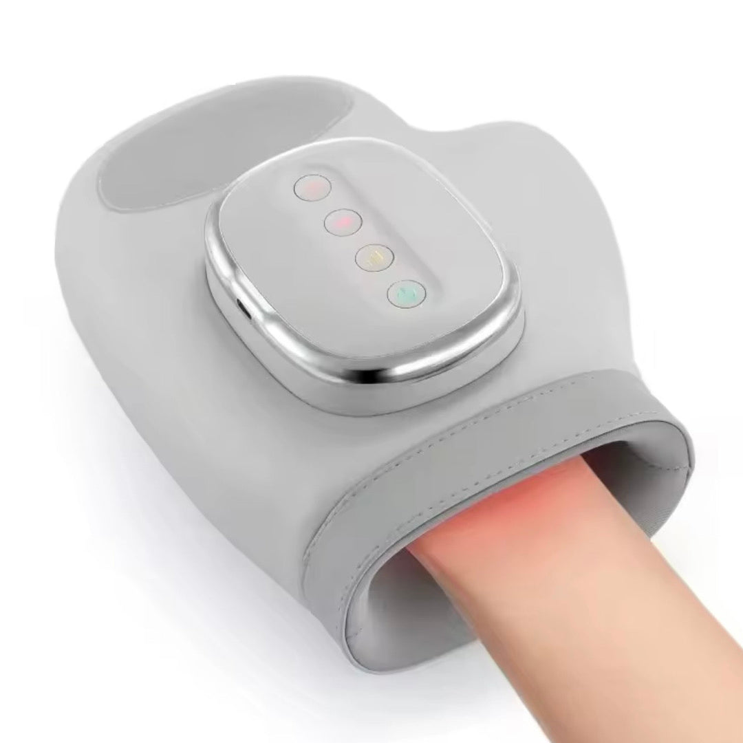 Air Compression Hand Massager | Heat Function | 3 Modes & 5 Intensity Levels | 2000mAh Rechargeable