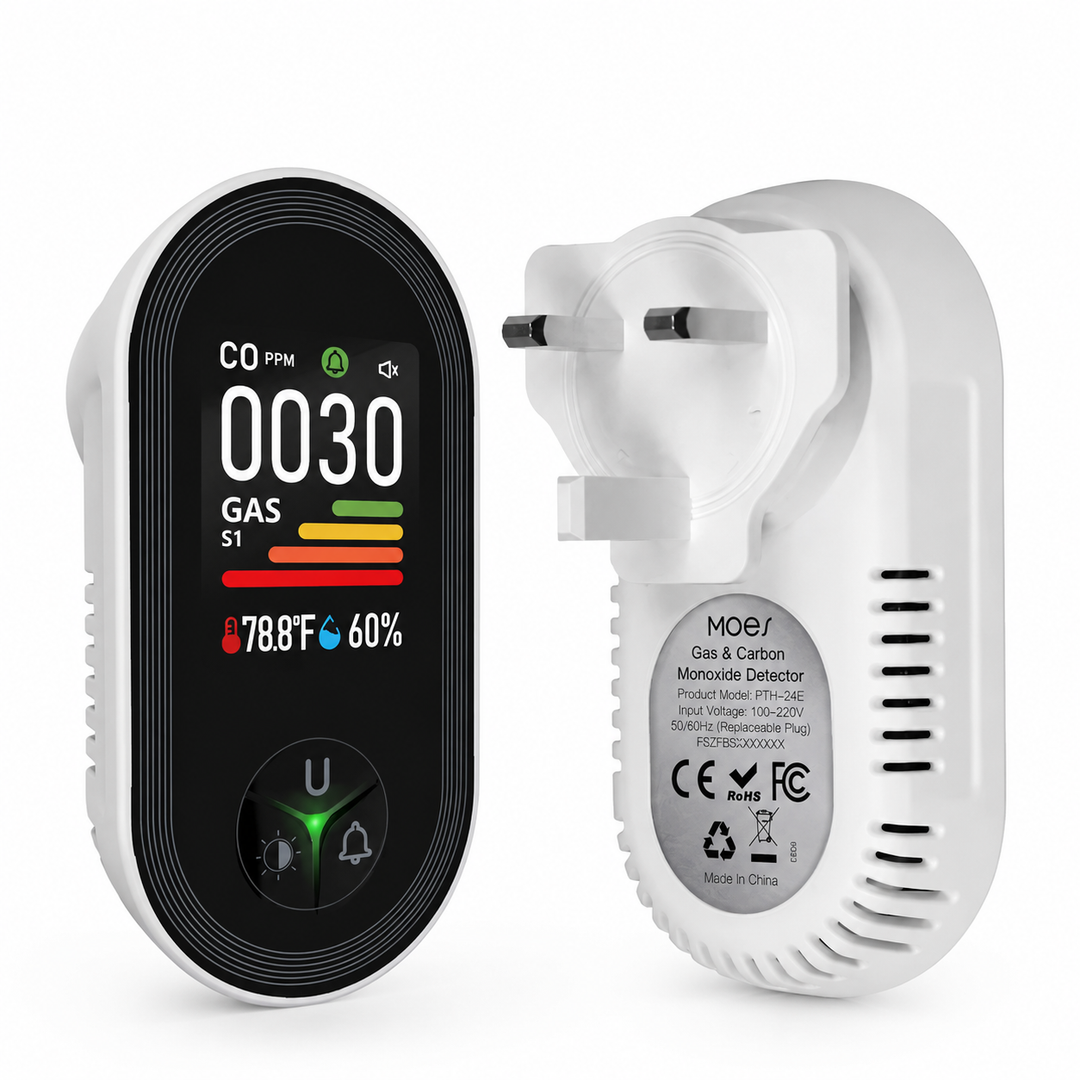 Air Monitor Sensor | CO Detection, Temperature & Humidity Display