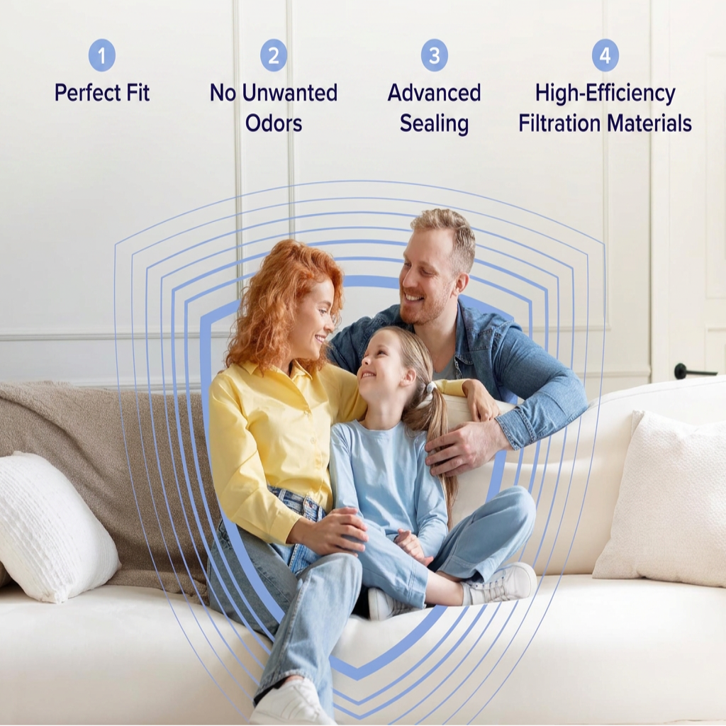 Air Purifier with Laser Particle Sensor | App Control and Auto Mode | Covers Large Rooms and Open Floor Plans Quietly