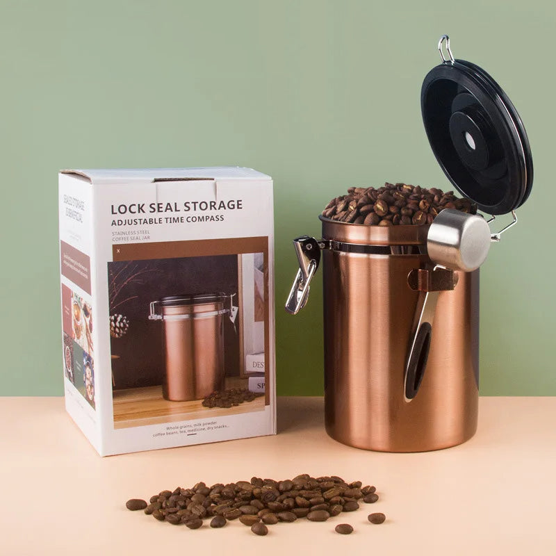 Airtight Coffee Container | Clamp Lid Storage Canister