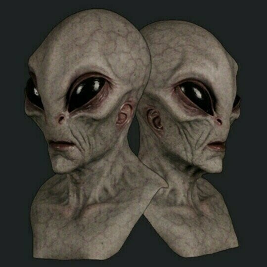 Alien Silicone Mask | Realistic Sci-Fi Costume Design | Breathable Foam-Lined Fit for Halloween Parties &amp; Pranks