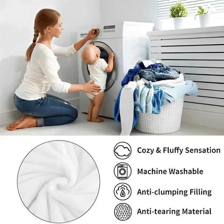 All-Season Plush Blanket | Lightweight Throw for Bed, Sofa or Travel | Machine Washable, Cosy Year-Round Comfort