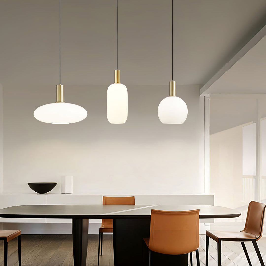 Glass Pendant Ceiling Light E27 Fitting Adjustable Cord 2