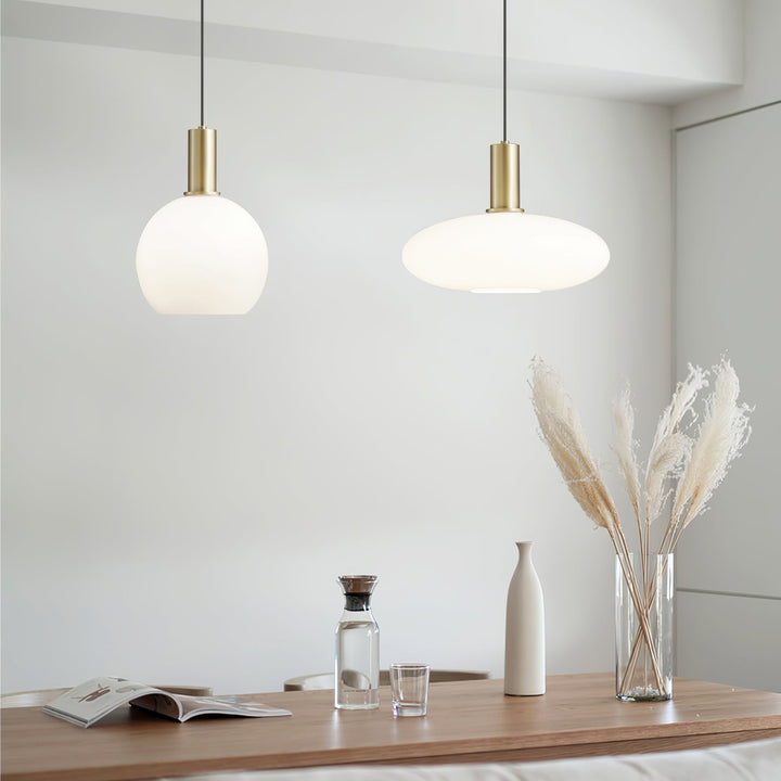 Glass Pendant Ceiling Light E27 Fitting Adjustable Cord 7