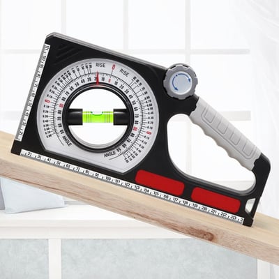 Angle Measurement Tool ABS Plastic 25 x 12.5 x 2.5 cm | Mechanical, No Batteries | ±1 Degree Accuracy, -130 to 130 Degree Range