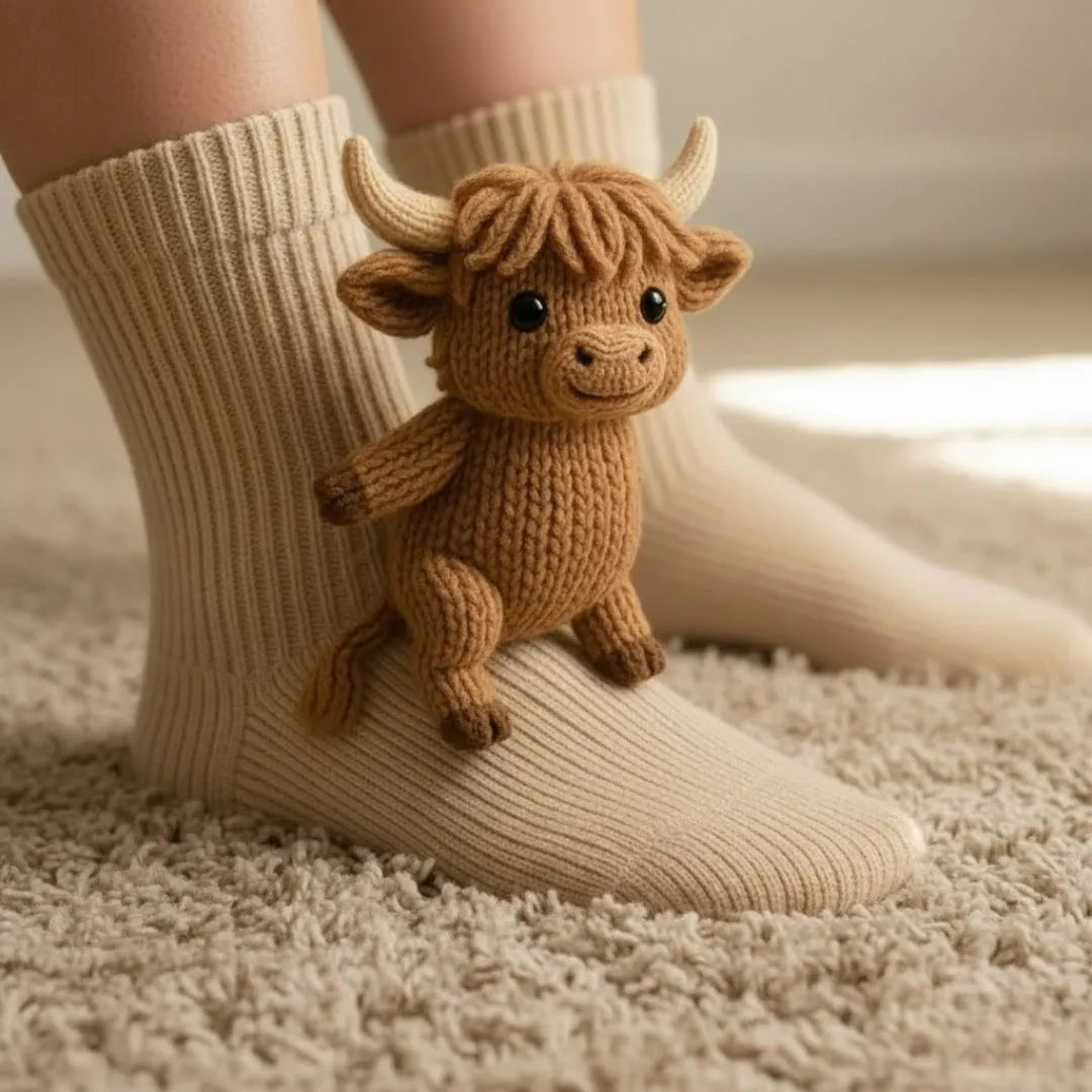 Animal Print Socks | Warm &amp; Cosy Comfort