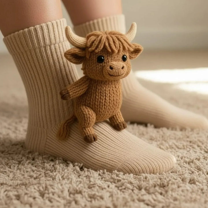 Animal Print Socks | Warm &amp; Cosy Comfort
