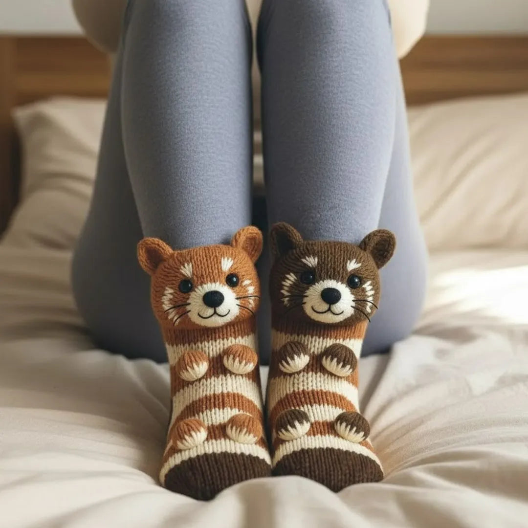 Animal Print Socks | Warm &amp; Cosy Comfort