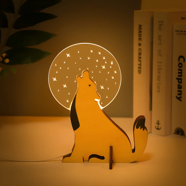 Animal Shape Table Lamp Touch Switch LED Night Light USB