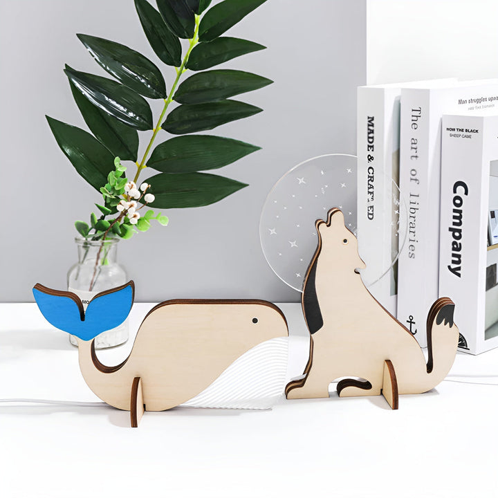 Animal Shape Table Lamp Touch Switch LED Night Light USB