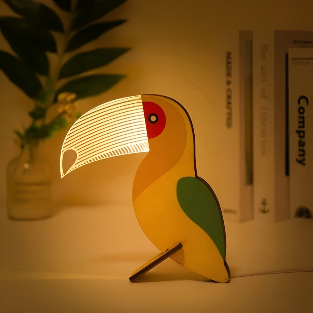 Animal Shape Table Lamp Touch Switch LED Night Light USB
