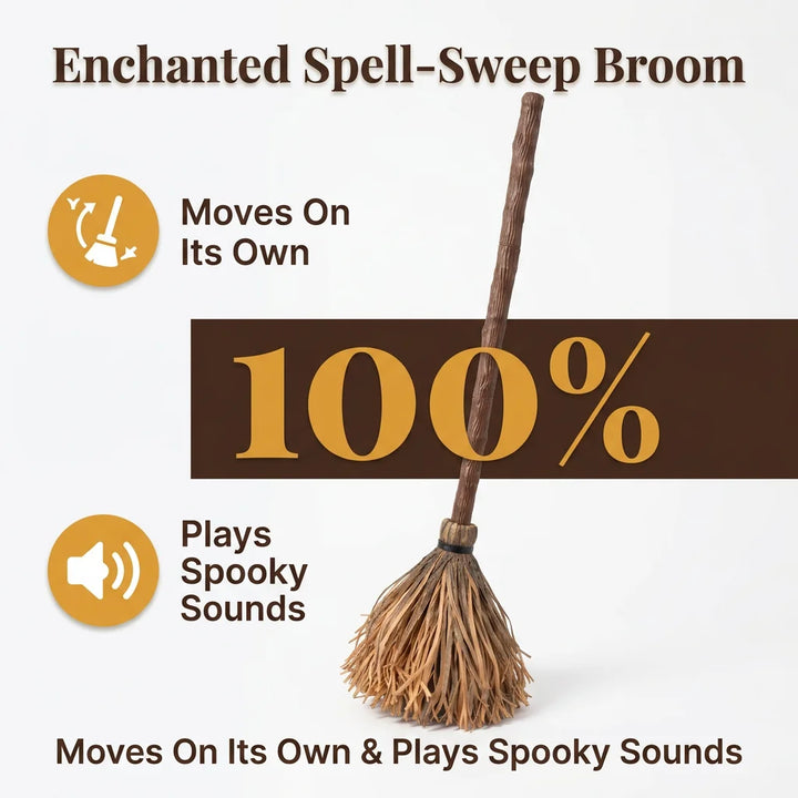 Animated Halloween Decoration | Self-Moving Hovering Display | Motion-Activated Sound Effects for Haunted Home Décor