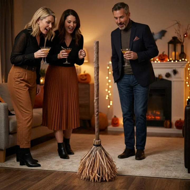 Animated Halloween Decoration | Self-Moving Hovering Display | Motion-Activated Sound Effects for Haunted Home Décor