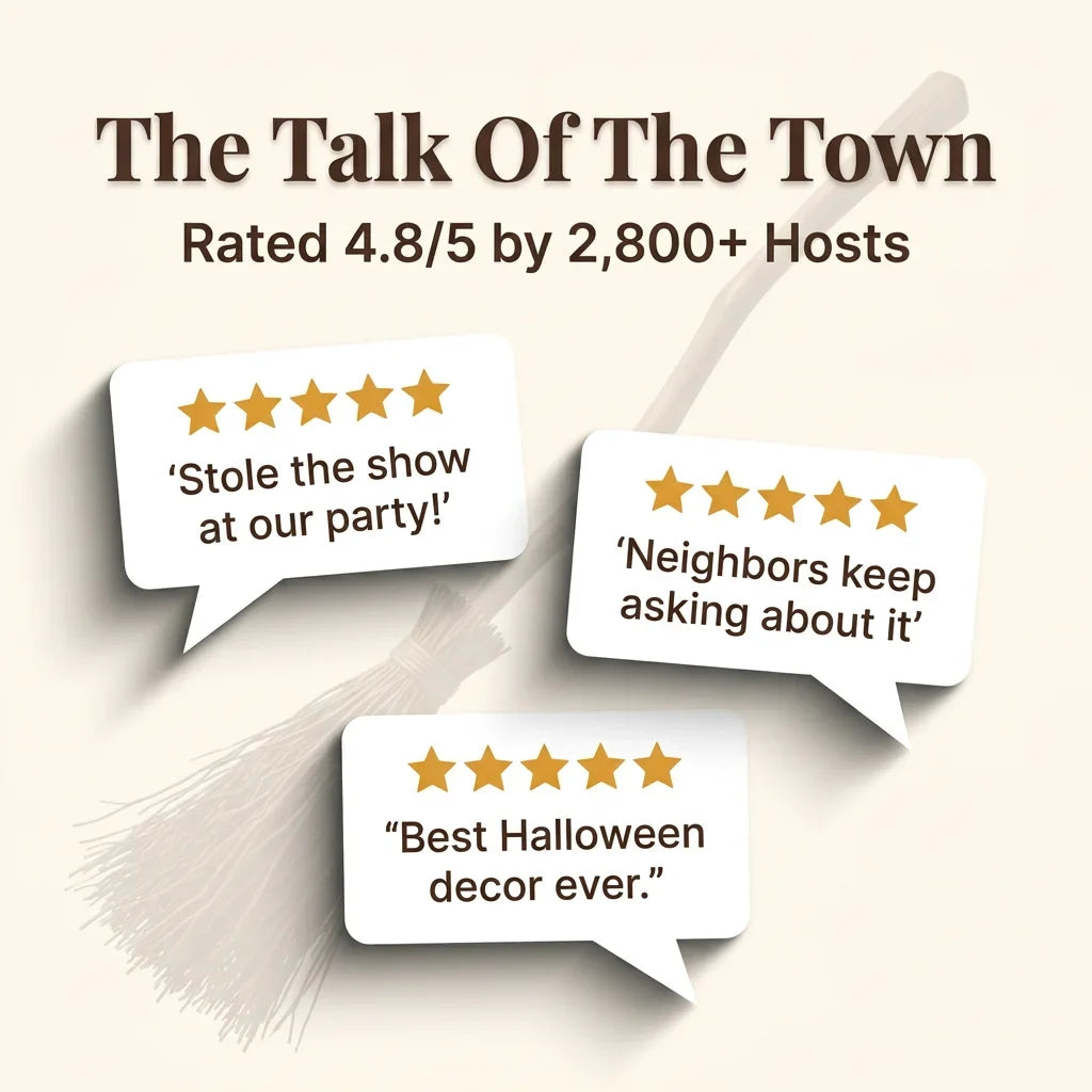Animated Halloween Decoration | Self-Moving Hovering Display | Motion-Activated Sound Effects for Haunted Home Décor