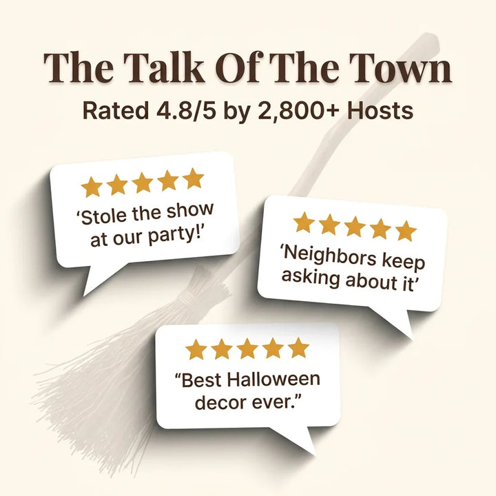 Animated Halloween Decoration | Self-Moving Hovering Display | Motion-Activated Sound Effects for Haunted Home Décor