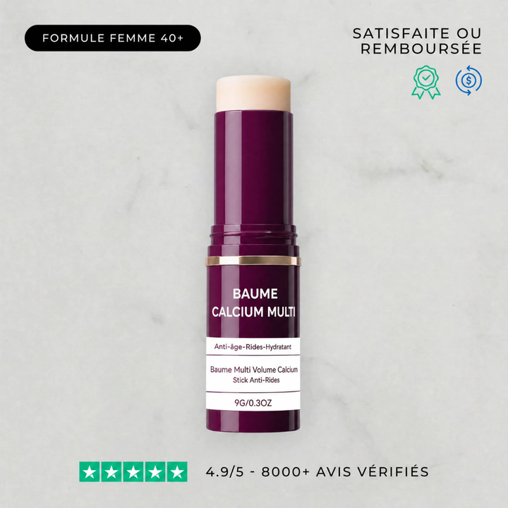 Anti-Age Balm Stick for Face &amp; Lips | Calcium &amp; Bio-Collagen Formula | Hydrates, Plumps and Smooths Fine Lines Daily