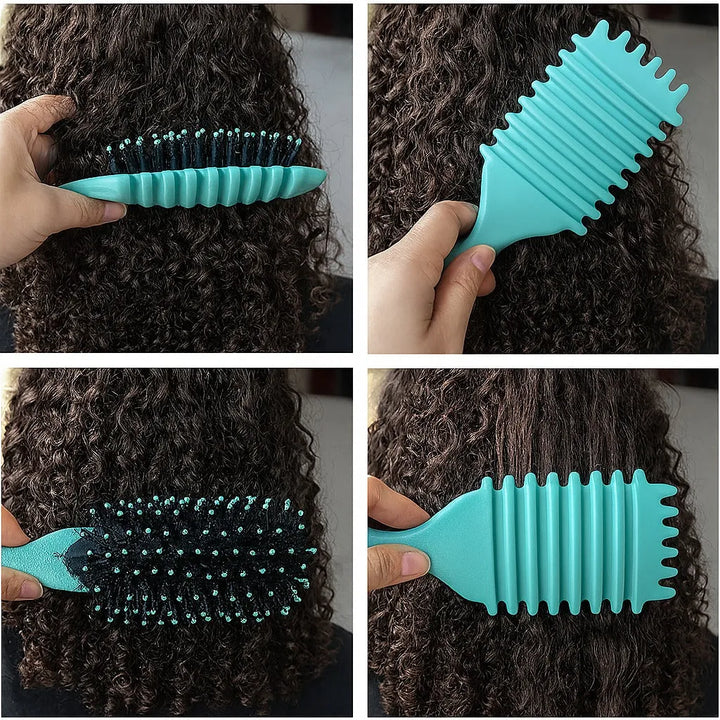 Anti-Frizz Detangling Hairbrush | Flexible Bristles for Pain-Free Brushing | Reduces Static for Smooth, Shiny Hair