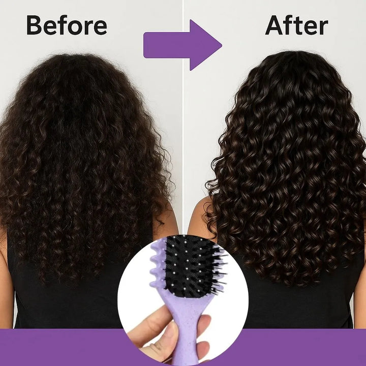Anti-Frizz Detangling Hairbrush | Flexible Bristles for Pain-Free Brushing | Reduces Static for Smooth, Shiny Hair