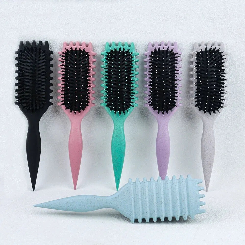 Anti-Frizz Detangling Hairbrush | Flexible Bristles for Pain-Free Brushing | Reduces Static for Smooth, Shiny Hair