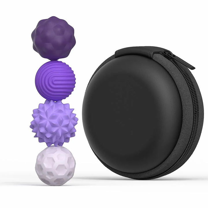 Anti-Stress Balls Set | Silicone Squeeze Balls for Hand Relaxation &amp; Grip Strength | Silent, Compact &amp; Pocket-Friendly