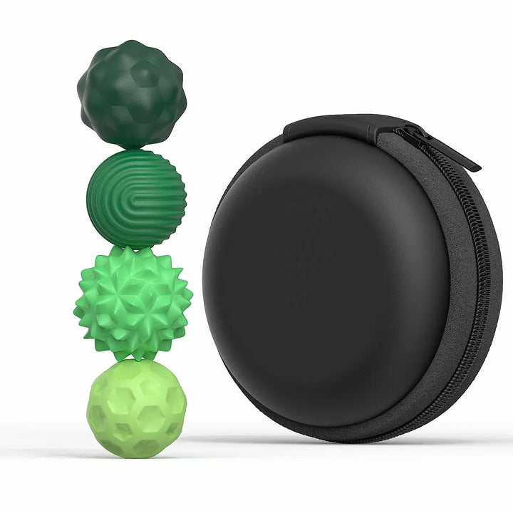 Anti-Stress Balls Set | Silicone Squeeze Balls for Hand Relaxation &amp; Grip Strength | Silent, Compact &amp; Pocket-Friendly