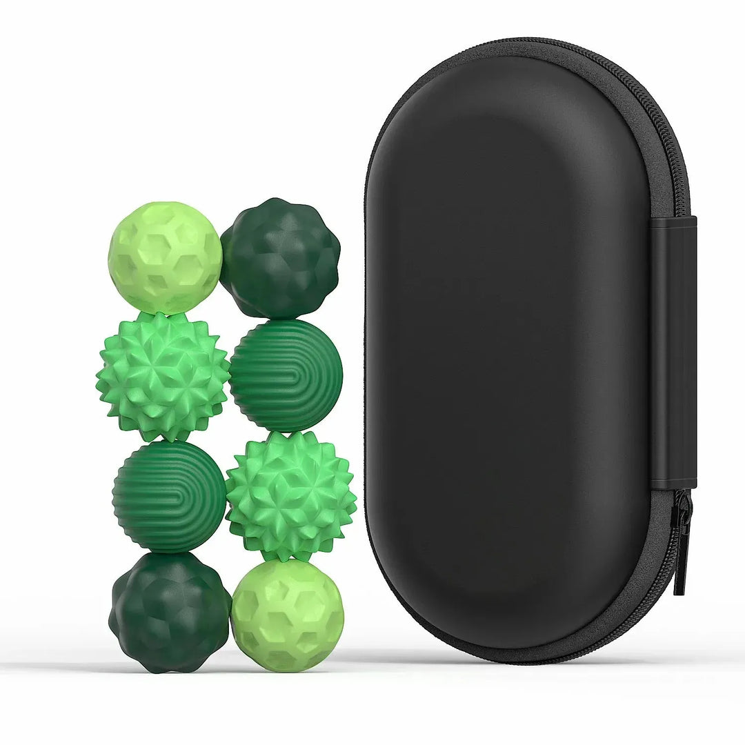 Anti-Stress Balls Set | Silicone Squeeze Balls for Hand Relaxation &amp; Grip Strength | Silent, Compact &amp; Pocket-Friendly