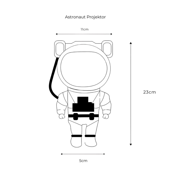 Astronaut Star Projector | Tilting Head, Nebula Wash