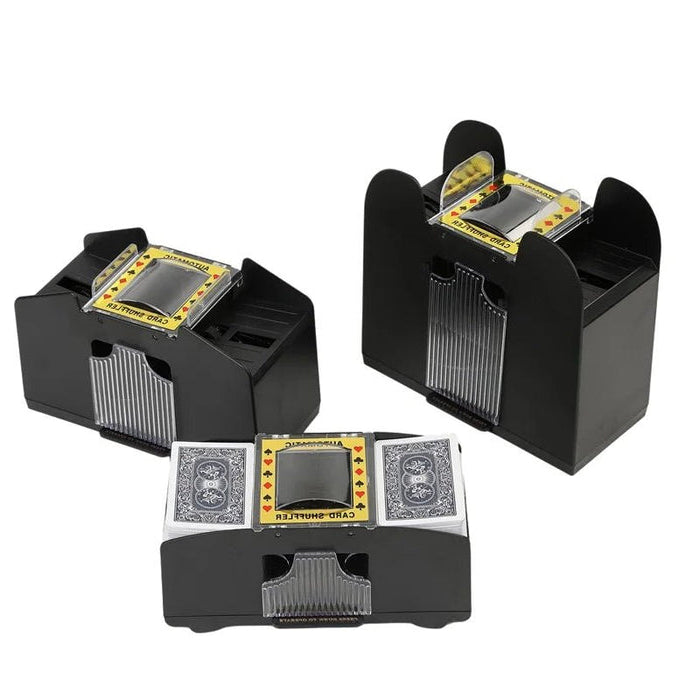 Automatic Card Shuffler | Supports Up to Six Decks, USB or AA Battery Powered | Reduced-Noise Motor for Card Games