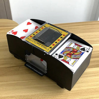 Automatic Card Shuffler | Supports Up to Six Decks, USB or AA Battery Powered | Reduced-Noise Motor for Card Games