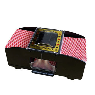 Automatic Card Shuffler | Supports Up to Six Decks, USB or AA Battery Powered | Reduced-Noise Motor for Card Games