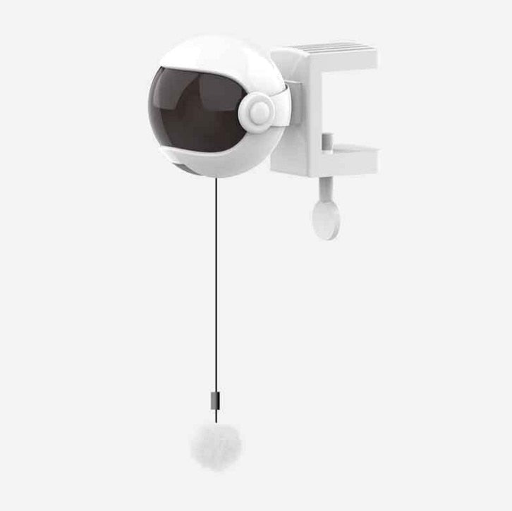 Automatic Cat Toy Ball | Rising Cord Teaser, Edge Clamp