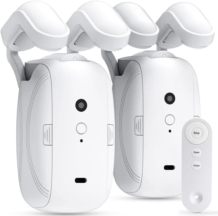 Automatic Curtain Opener and Closer | Bluetooth Remote, 20m Range, Quiet Motor | Fits Roman, T &amp; U-Shaped Tracks