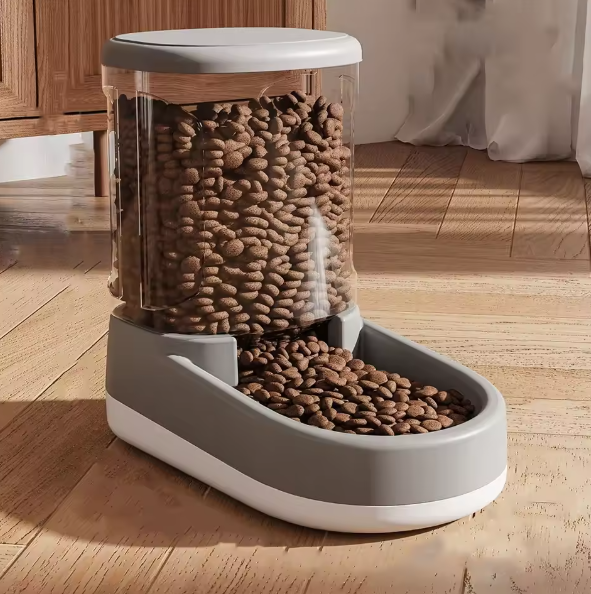 Automatic Food and Water Dispenser Set | Self-Refilling, Tilted Bowls | BPA-Free Plastic for Cats &amp; Small Dogs