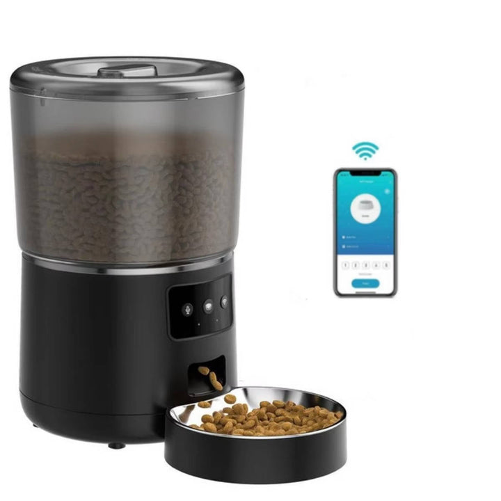 Automatic Pet Feeder Stainless Steel Bowl App Controlled